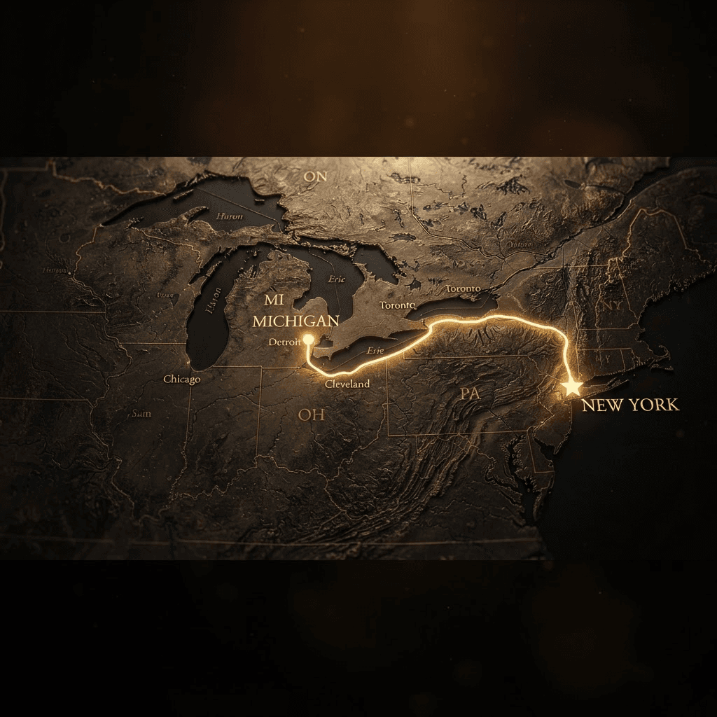 Taj Mocha arriving in Michigan